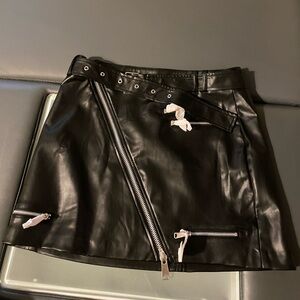 Zara Faux Leather Skirt